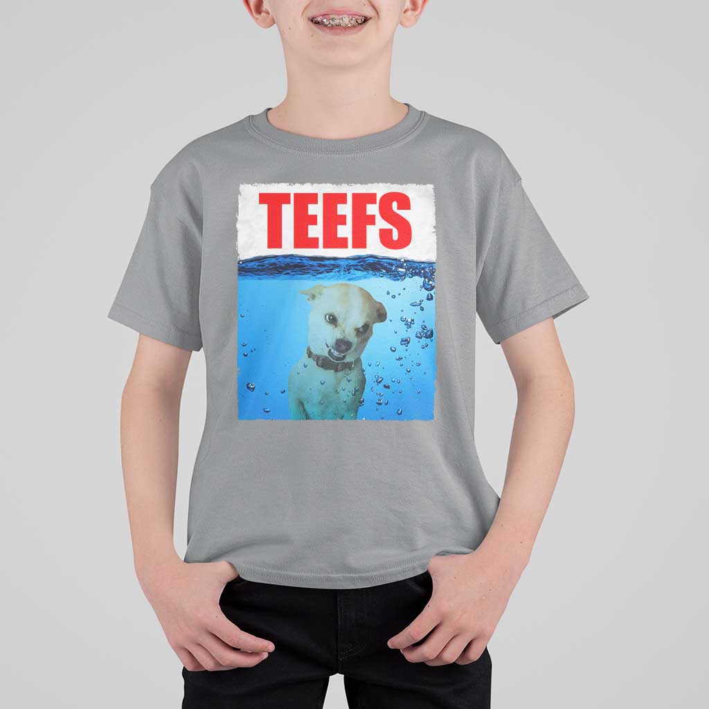 Chihuahua Dog Meme T Shirt For Kid Funny Horror Movie Poster Dog Teefs - Wonder Print Shop