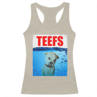 Chihuahua Dog Meme Racerback Tank Top Funny Horror Movie Poster Dog Teefs - Wonder Print Shop