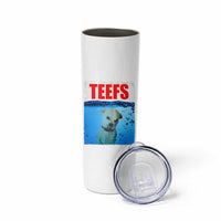 Chihuahua Dog Meme Skinny Tumbler Funny Horror Movie Poster Dog Teefs