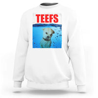 Chihuahua Dog Meme Sweatshirt Funny Horror Movie Poster Dog Teefs - Wonder Print Shop