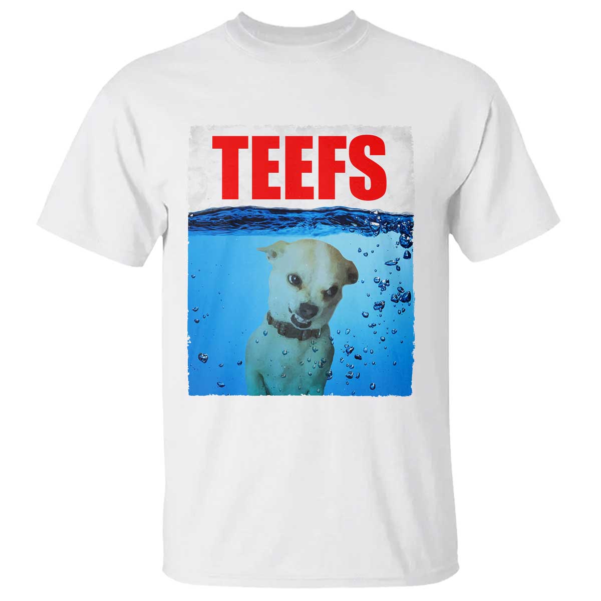 Chihuahua Dog Meme T Shirt Funny Horror Movie Poster Dog Teefs - Wonder Print Shop