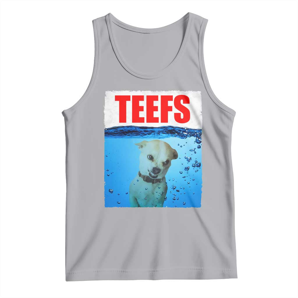 Chihuahua Dog Meme Tank Top Funny Horror Movie Poster Dog Teefs - Wonder Print Shop