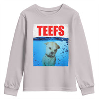 Chihuahua Dog Meme Youth Sweatshirt Funny Horror Movie Poster Dog Teefs - Wonder Print Shop