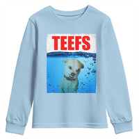 Chihuahua Dog Meme Youth Sweatshirt Funny Horror Movie Poster Dog Teefs - Wonder Print Shop