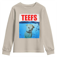 Chihuahua Dog Meme Youth Sweatshirt Funny Horror Movie Poster Dog Teefs - Wonder Print Shop