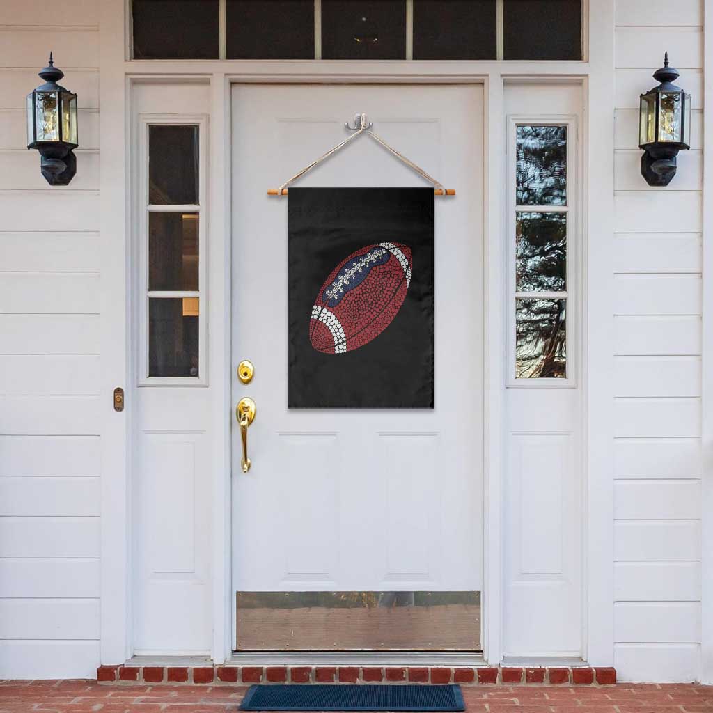 Patriotic Polka Dot Football Garden Flag Dot Day Gift