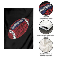 Patriotic Polka Dot Football Garden Flag Dot Day Gift