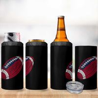 Patriotic Polka Dot Football 4 in 1 Can Cooler Tumbler Dot Day Gift
