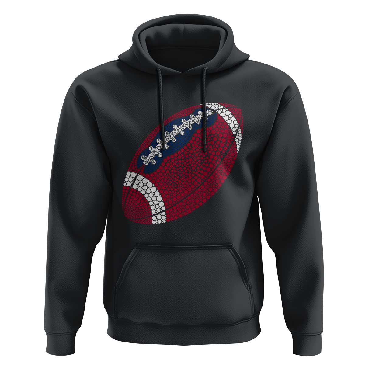 Patriotic Polka Dot Football Hoodie Dot Day Gift
