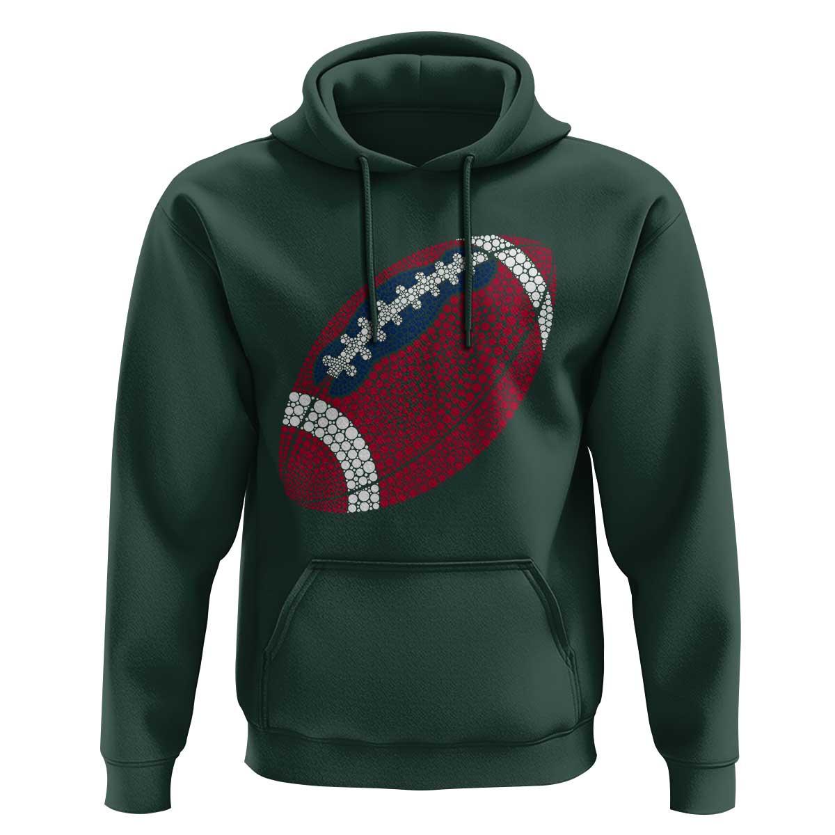 Patriotic Polka Dot Football Hoodie Dot Day Gift