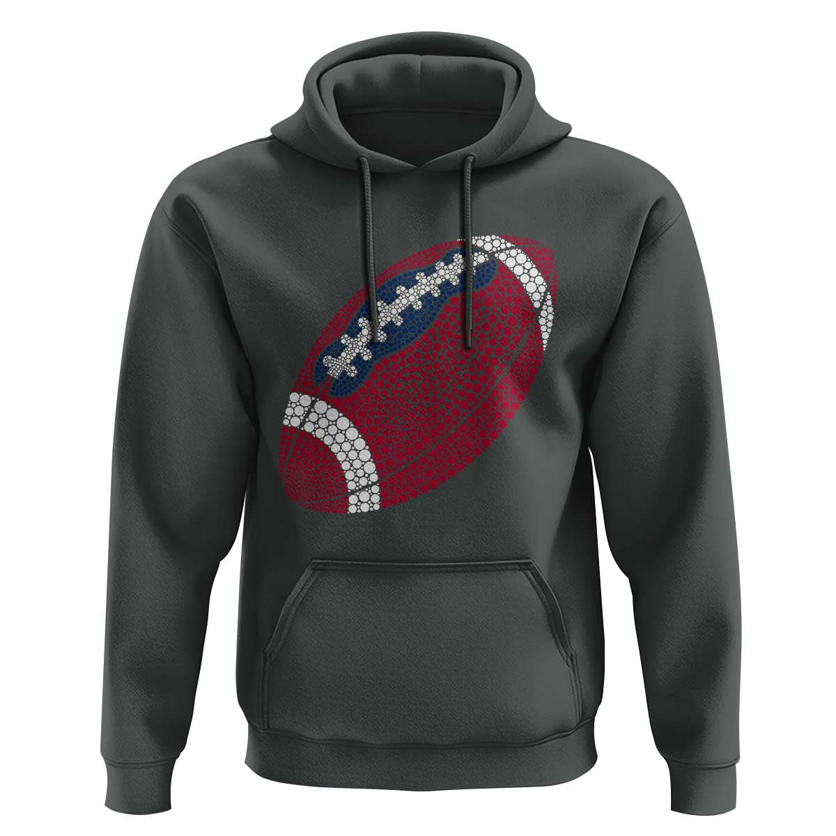 Patriotic Polka Dot Football Hoodie Dot Day Gift