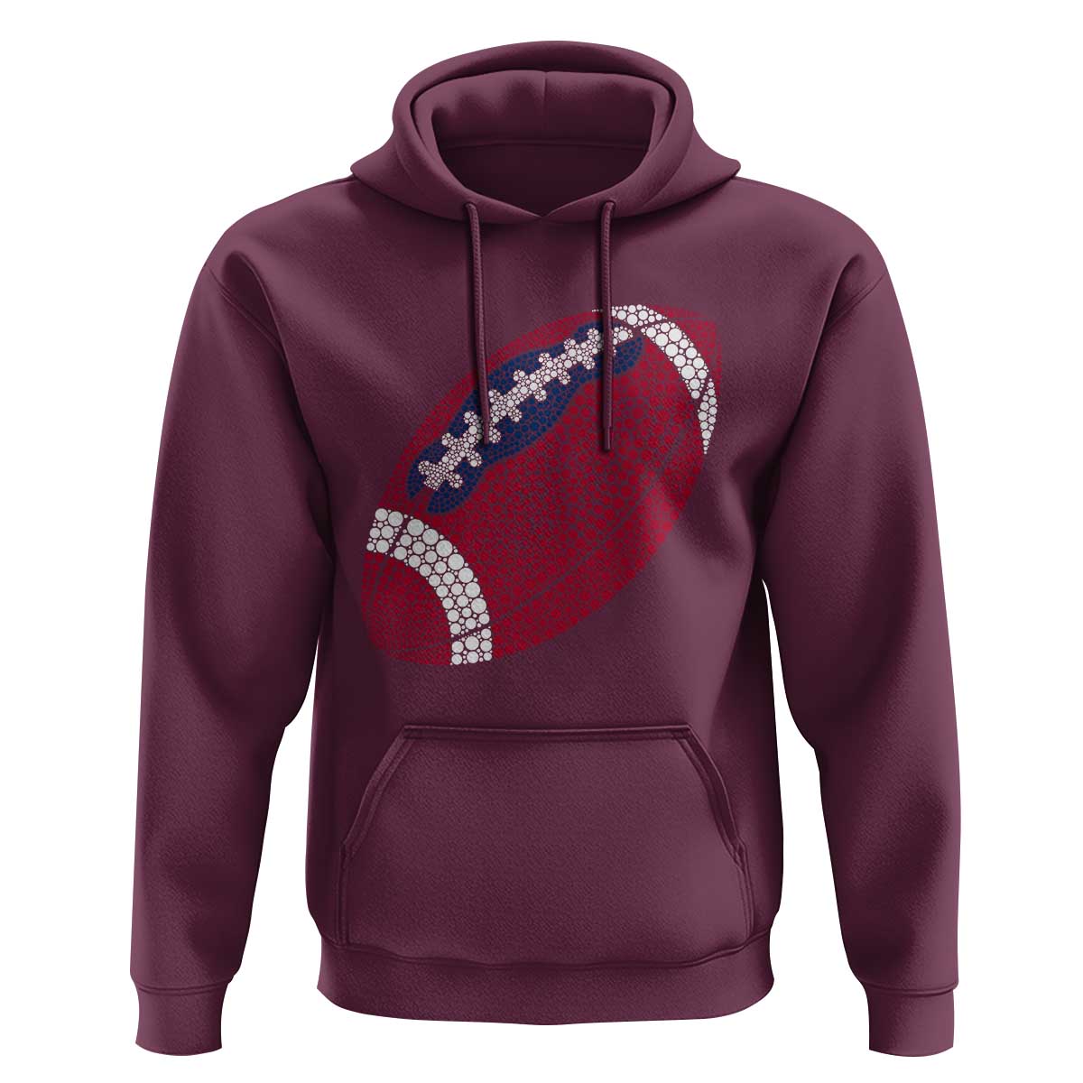 Patriotic Polka Dot Football Hoodie Dot Day Gift