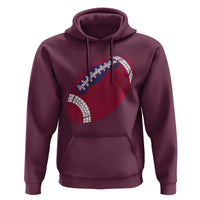 Patriotic Polka Dot Football Hoodie Dot Day Gift