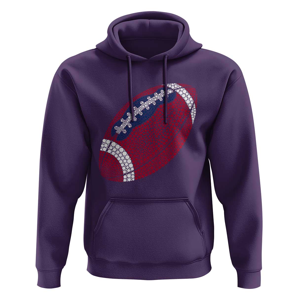 Patriotic Polka Dot Football Hoodie Dot Day Gift