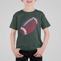Patriotic Polka Dot Football T Shirt For Kid Dot Day Gift