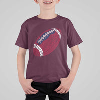 Patriotic Polka Dot Football T Shirt For Kid Dot Day Gift