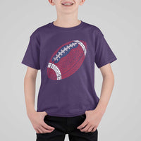 Patriotic Polka Dot Football T Shirt For Kid Dot Day Gift