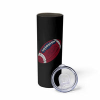 Patriotic Polka Dot Football Skinny Tumbler Dot Day Gift