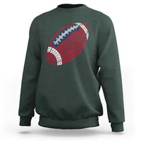 Patriotic Polka Dot Football Sweatshirt Dot Day Gift