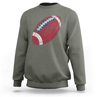 Patriotic Polka Dot Football Sweatshirt Dot Day Gift