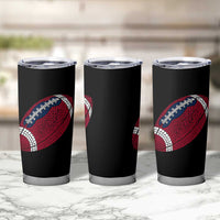 Patriotic Polka Dot Football Tumbler Cup Dot Day Gift