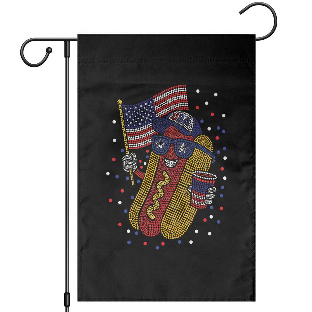 International Dot Day Hotdog Garden Flag Red White Blue Polka Dots