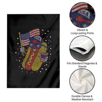 International Dot Day Hotdog Garden Flag Red White Blue Polka Dots
