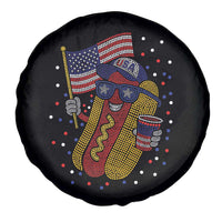 International Dot Day Hotdog Spare Tire Cover Red White Blue Polka Dots