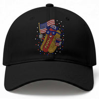 International Dot Day Hotdog Baseball Cap Red White Blue Polka Dots