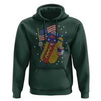 International Dot Day Hotdog Hoodie Red White Blue Polka Dots