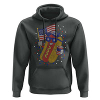 International Dot Day Hotdog Hoodie Red White Blue Polka Dots