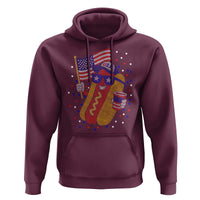 International Dot Day Hotdog Hoodie Red White Blue Polka Dots
