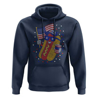 International Dot Day Hotdog Hoodie Red White Blue Polka Dots