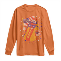 International Dot Day Hotdog Long Sleeve Shirt Red White Blue Polka Dots