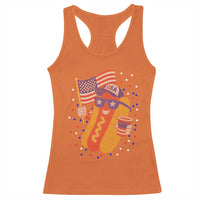 International Dot Day Hotdog Racerback Tank Top Red White Blue Polka Dots