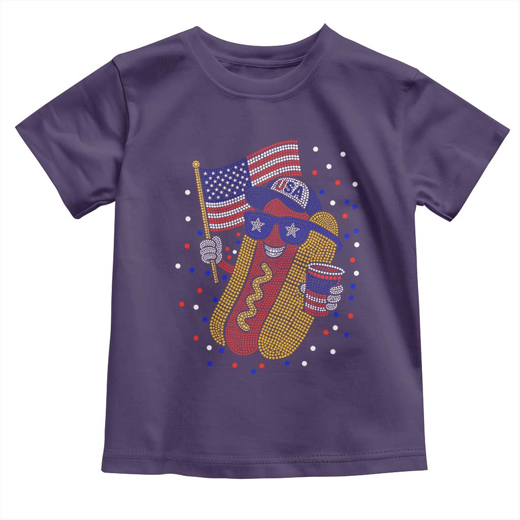 International Dot Day Hotdog Toddler T Shirt Red White Blue Polka Dots