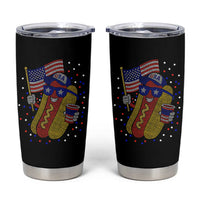 International Dot Day Hotdog Tumbler Cup Red White Blue Polka Dots