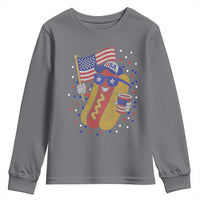 International Dot Day Hotdog Youth Sweatshirt Red White Blue Polka Dots