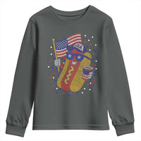 International Dot Day Hotdog Youth Sweatshirt Red White Blue Polka Dots