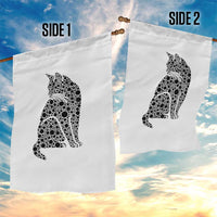 Polka Dot Black Cat Garden Flag International Dot Day Gift