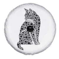 Polka Dot Black Cat Spare Tire Cover International Dot Day Gift