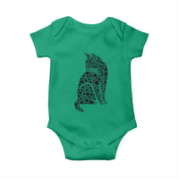Polka Dot Black Cat Baby Onesie International Dot Day Gift