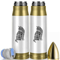 Polka Dot Black Cat Bullet Tumbler International Dot Day Gift