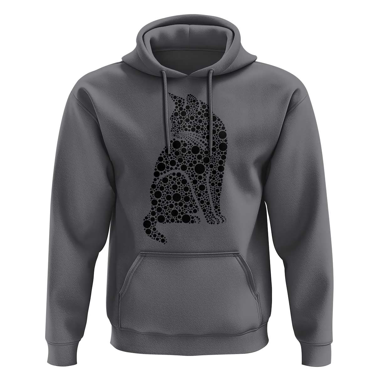 Polka Dot Black Cat Hoodie International Dot Day Gift