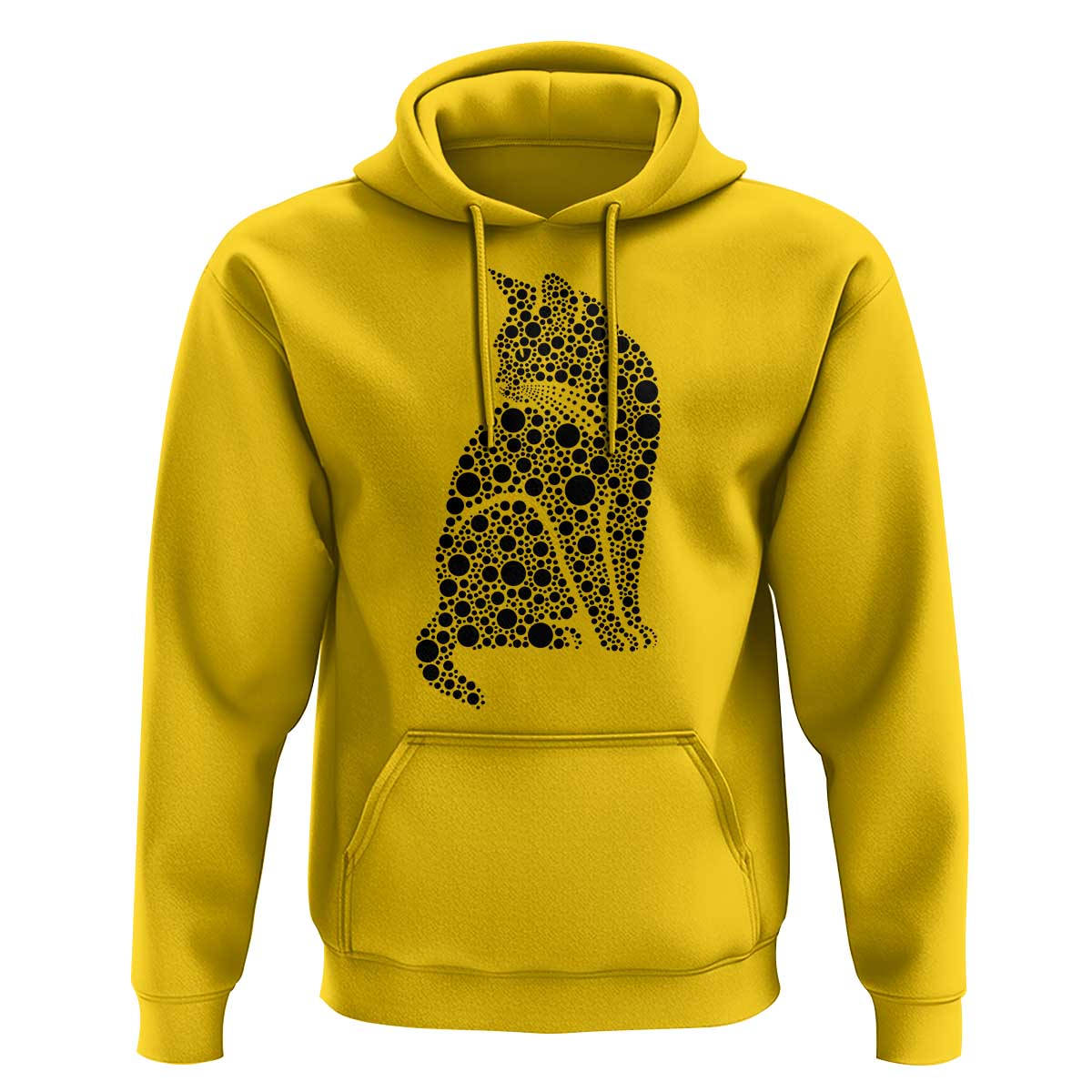 Polka Dot Black Cat Hoodie International Dot Day Gift