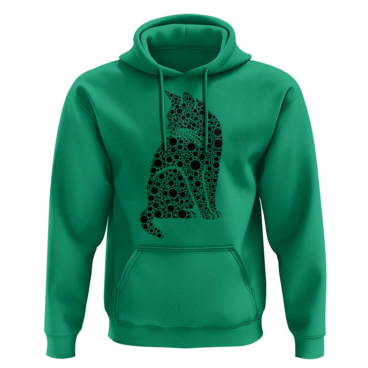 Polka Dot Black Cat Hoodie International Dot Day Gift