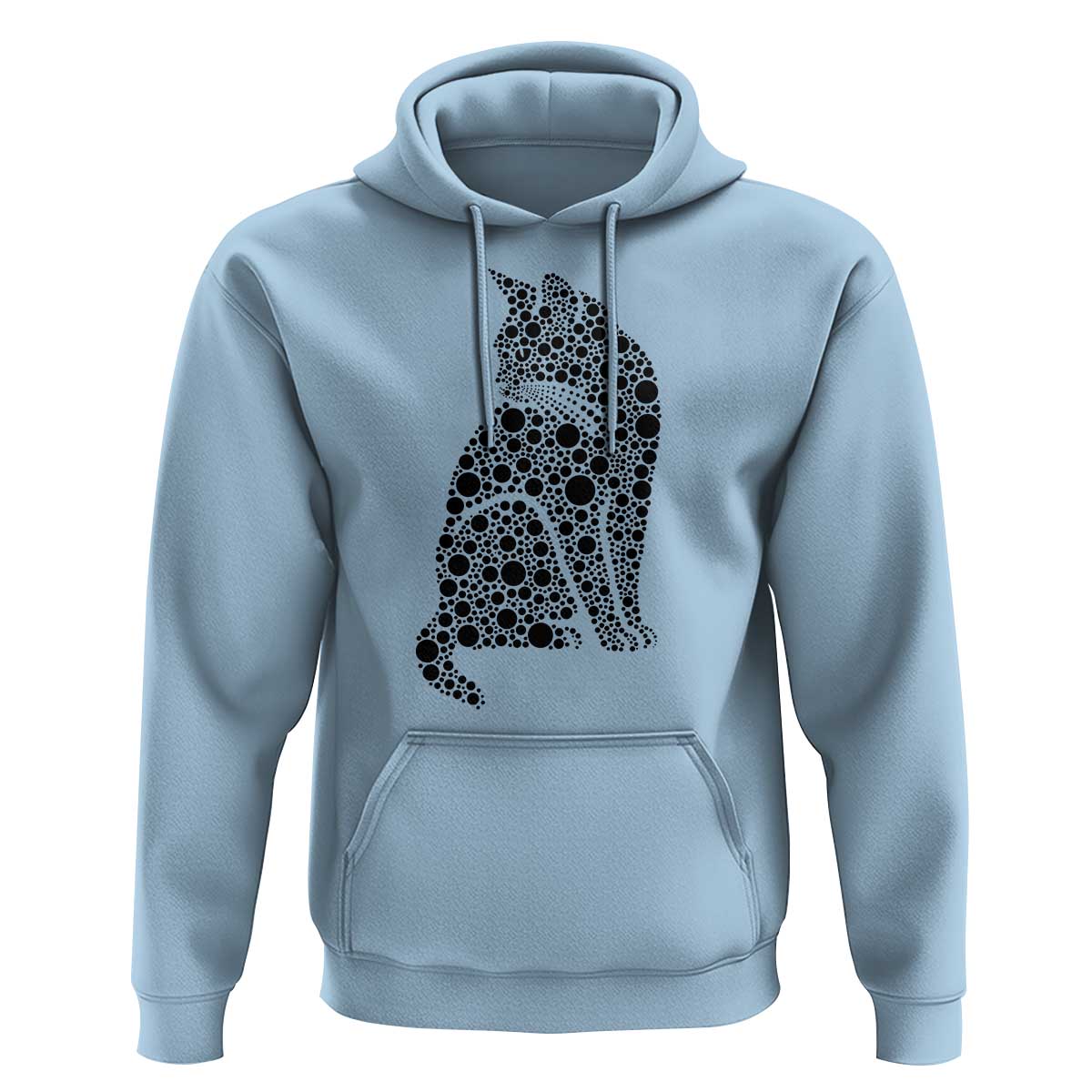 Polka Dot Black Cat Hoodie International Dot Day Gift