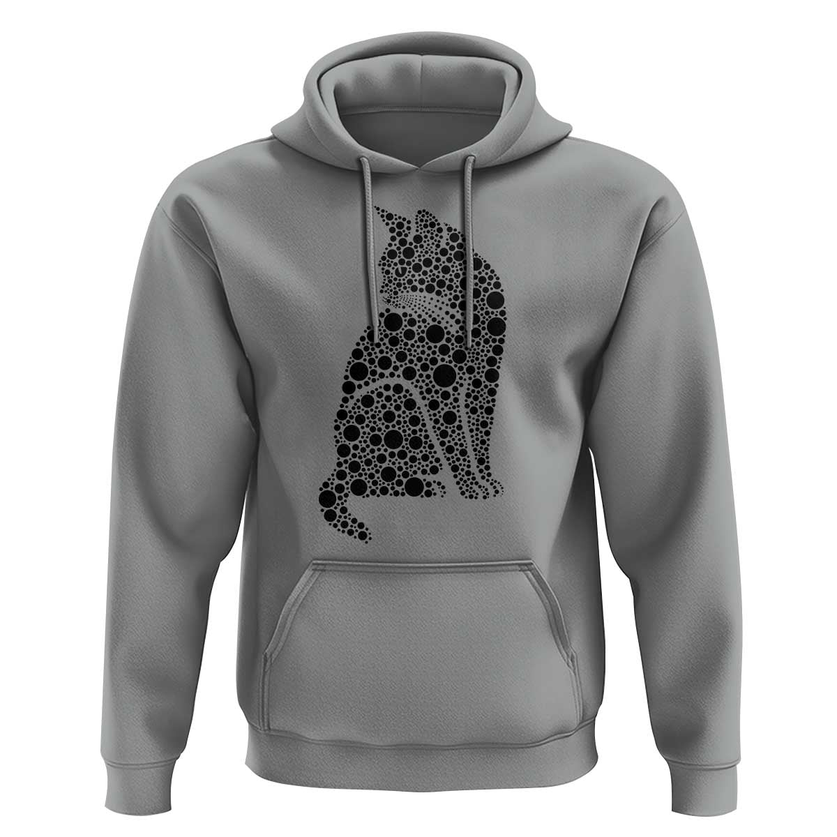 Polka Dot Black Cat Hoodie International Dot Day Gift