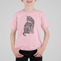 Polka Dot Black Cat T Shirt For Kid International Dot Day Gift