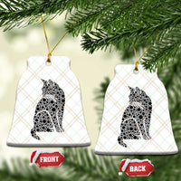 Polka Dot Black Cat Ceramic Ornament International Dot Day Gift